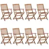 Image de VidaXL 3074976, Terrasse, Siège rembourré, Acacia, Rouge, Polyester, 540 mm