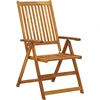 Image de vidaXL Chaises de jardin pliantes 8 pcs. Bois massif acacia