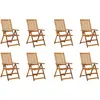 Image de vidaXL Klappbare Gartenstühle mit Kissen 8 Stk. Massivholz Akazie