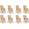 Image de VidaXL 3075067, Terrasse, Siège rembourré, Acacia, Polyester, 570 mm, 690 mm