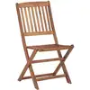 Image de vidaXL Chaises de jardin pliantes 8 pcs. Bois massif acacia