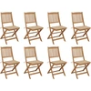Image de vidaXL Klappbare Gartenstühle mit Kissen 8 Stk. Massivholz Akazie