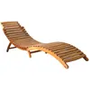 Image de vidaXL Bains de soleil 2 pièces avec coussins en bois massif d'acacia