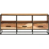 Image de vidaXL Armoire TV 110x30x45 cm en bois massif d'acacia