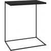 Image de vidaXL Table d'appoint noire 55x35x66 cm Bois composite