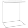 Image de vidaXL Table d'appoint blanche 55x35x66 cm Bois composite