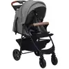 Image de vidaXL Poussette 2 en 1 gris clair acier