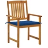Image de vidaXL Chaises de jardin avec coussins 6 pcs. Bois massif acacia