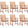 Image de VidaXL 3078350, Terrasse, Siège rembourré, Acacia, Beige, Polyester, 560 mm