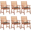 Image de VidaXL 3078355, Terrasse, Siège rembourré, Acacia, Gris clair-marron, Polyester, 560 mm