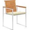 Image de vidaXL Chaises de jardin 8 pcs. avec coussins bois massif acacia
