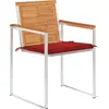Image de vidaXL Chaises de jardin 8 pcs. avec coussins bois massif acacia