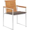 Image de vidaXL Chaises de jardin 8 pcs. avec coussins bois massif acacia
