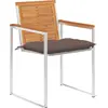 Image de vidaXL Chaises de jardin 8 pcs. avec coussins bois massif acacia