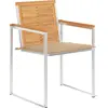 Image de vidaXL Gartenstühle 4 Stk. mit Kissen Massivholz Teck