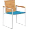 Image de vidaXL Gartenstühle 4 Stk. mit Kissen Massivholz Teck