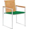 Image de vidaXL Gartenstühle 4 Stk. mit Kissen Massivholz Teck