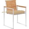 Image de vidaXL Gartenstühle 4 Stk. mit Kissen Massivholz Teck