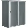 Image de vidaXL Abri de jardin Gris 180,5x97x209,5 cm Acier galvanisé