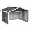 Image de vidaXL Garage pour tondeuse à gazon 92x97x63 cm Acier galvanisé anthracite