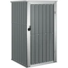 Image de vidaXL Abri de jardin Gris 88x89x161 cm Acier galvanisé
