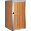 Image de vidaXL Abri de jardin brun 88x89x161 cm Acier galvanisé