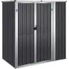 Image de vidaXL Abri de jardin anthracite 161x89x161 cm Acier galvanisé
