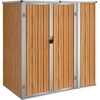 Image de vidaXL Abri de jardin brun 161x89x161 cm Acier galvanisé