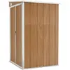 Image de vidaXL Abri de jardin brun 118x100x178 cm Acier galvanisé