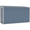 Image de vidaXL Abri de jardin Gris 118x288x178 cm Acier galvanisé