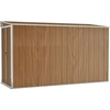 Image de vidaXL Abri de jardin brun 118x288x178 cm Acier galvanisé