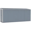 Image de vidaXL Abri de jardin Gris 118x382x178 cm Acier galvanisé