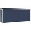 Image de vidaXL Abri de jardin anthracite 118x382x178 cm Acier galvanisé