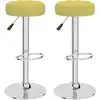 Image de vidaXL Tabouret de bar 2 pcs. Vert Tissu