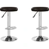 Image de vidaXL Tabouret de bar 2 pcs. Marron similicuir