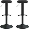Image de vidaXL Tabouret de bar 2 pcs. noir velours