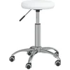 Image de vidaXL Chaise de bureau Pivotante Blanc Similicuir
