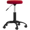 Image de vidaXL Chaise de bureau pivotante vin rouge velours
