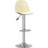 Image de vidaXL Tabouret de bar 2 pcs. Tissu crème