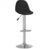 Image de vidaXL Tabouret de bar 2 pcs. noir tissu
