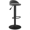 Image de vidaXL Tabouret de bar gris foncé velours