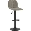 Image de vidaXL Tabouret de bar en velours gris clair