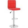 Image de vidaXL Tabouret de bar rouge similicuir