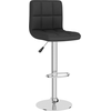 Image de vidaXL Tabouret de bar noir tissu