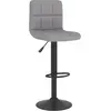 Image de vidaXL Tabouret de bar gris clair tissu