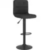 Image de vidaXL Tabouret de bar noir tissu