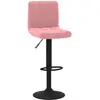Image de vidaXL Tabouret de bar en velours rose