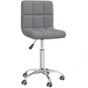 Image de vidaXL Chaise de bureau Pivotante Tissu gris clair