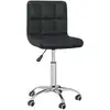 Image de vidaXL Chaise de bureau pivotante noir similicuir