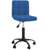 Image de vidaXL Chaise de bureau Pivotante Bleu Velours